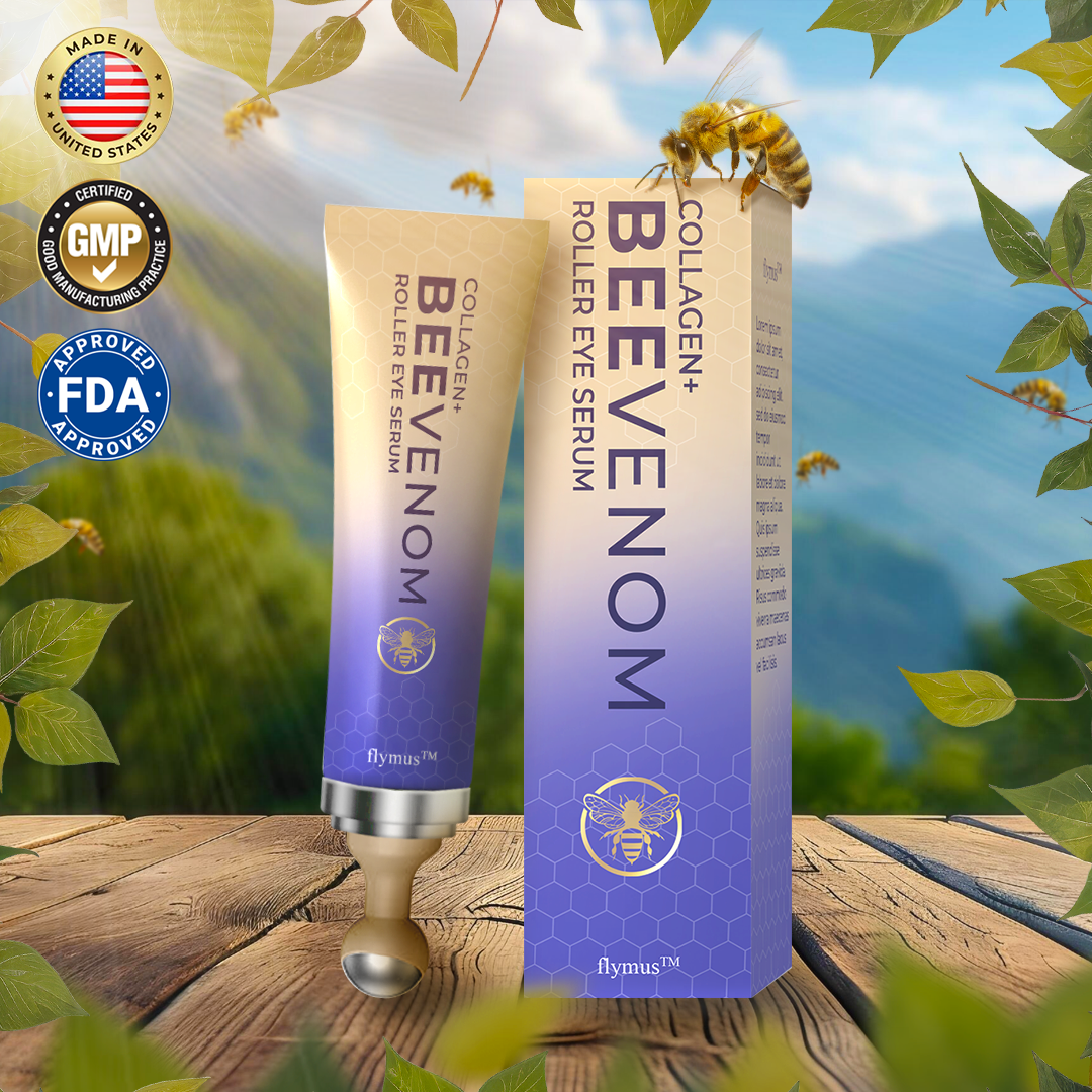 🐝 Ziprino® Collagen+ Bee Venom Roller Eye Cream 🇺🇸 Dermatologist Approved