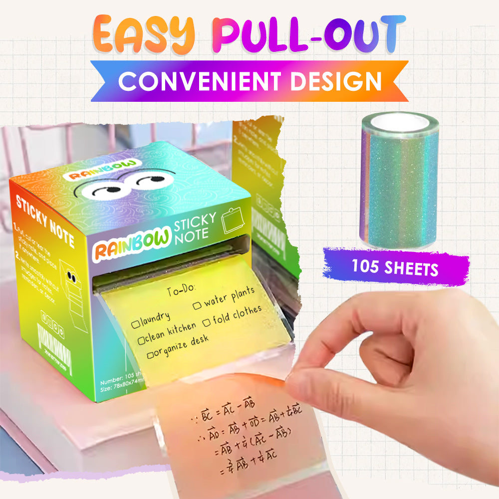 GFOUK® Gradient Transparents Pull-Out Sticky Notes