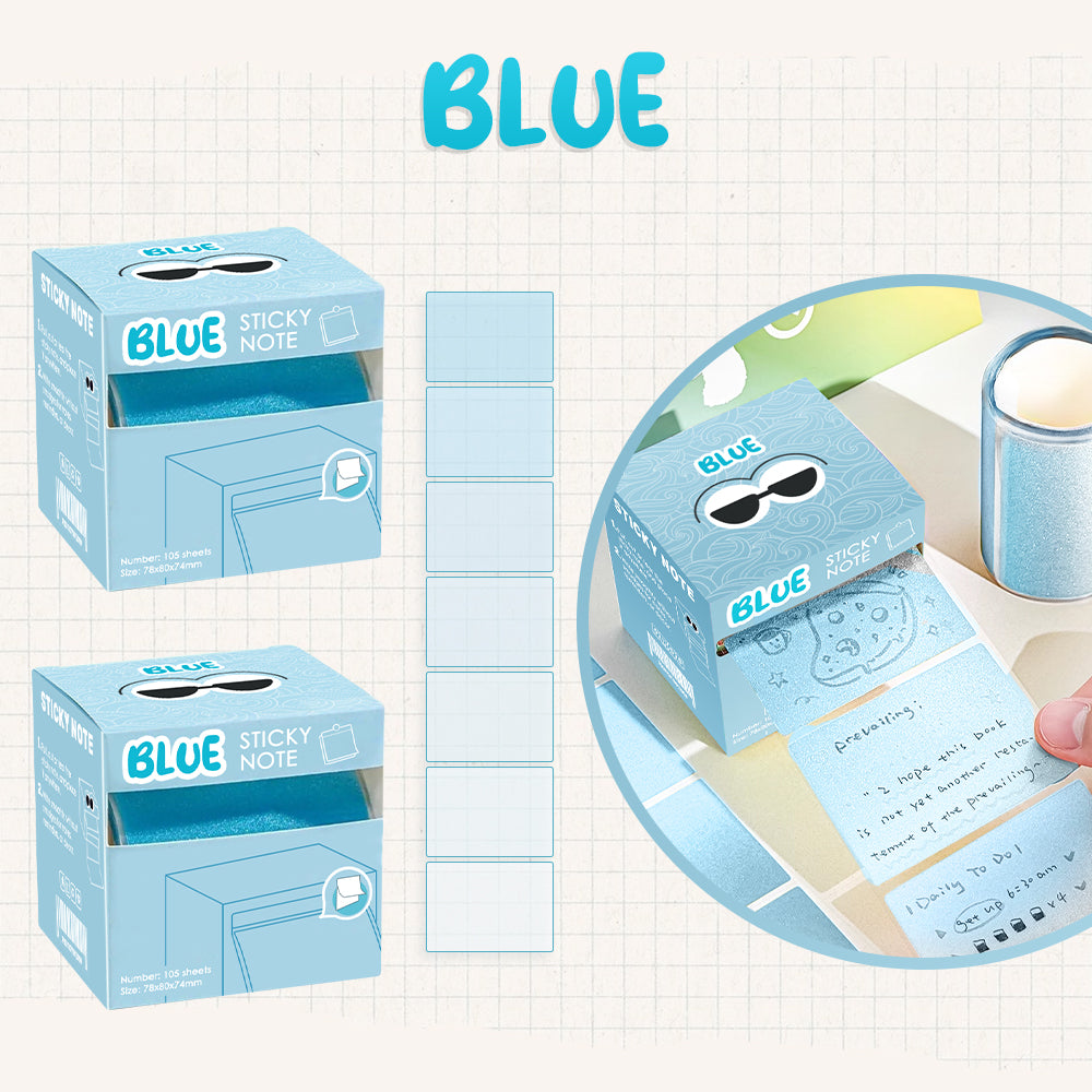 GFOUK® Gradient Transparents Pull-Out Sticky Notes