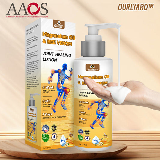 💧🐝Ourlyard™ Magnesium Oil & Bee Venom Joint Healing Lotion 🌿 The Ultimate Solution for Joint Pain