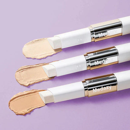 Last 3 hours 60% off: Medazy Color-Changing Cover Cream Stick (with Detachable Brush) Balm to Cream Foundation Makeup Stick