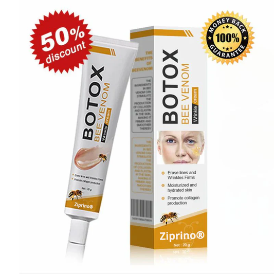 🔥Ziprino® Bee Venom Botox Wrinkle Removal Cream🔥Made & Shipped from USA🐝LAST DAY 70% OFF