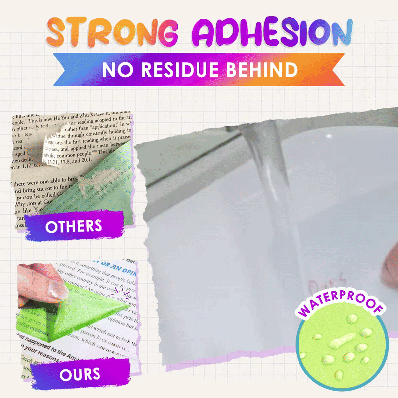 GFOUK® Gradient Transparents Pull-Out Sticky Notes