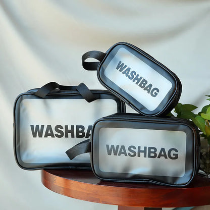 Portable Travel Wash Bag Female Transparent Waterproof Makeup Storage Pouch Large Capacity Cosmetic Organizer Beauty Women Case