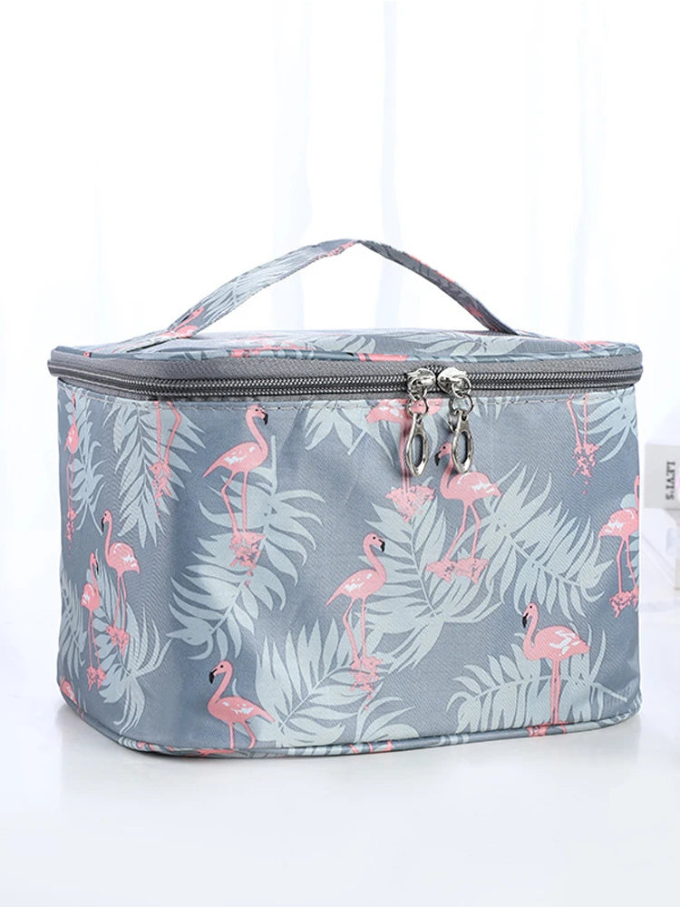 Waterproof Portable Women Makeup Bag High Capacity Toiletries Organizer Storage Cosmetic Cases Zipper Wash Beauty Pouch Travel
