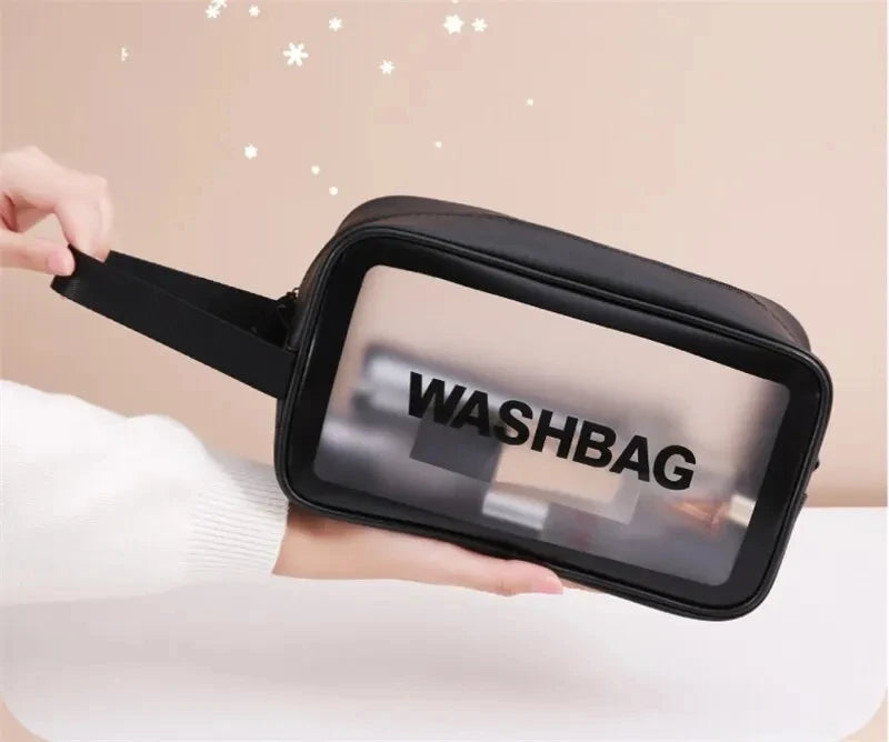 Portable Travel Wash Bag Female Transparent Waterproof Makeup Storage Pouch Large Capacity Cosmetic Organizer Beauty Women Case