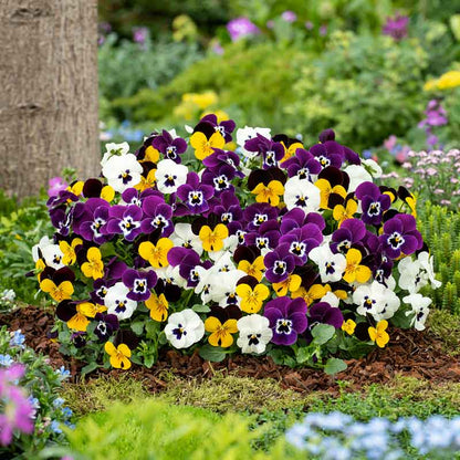 🌼GFOUK® PetalFusion Tricolor Pansy seeds